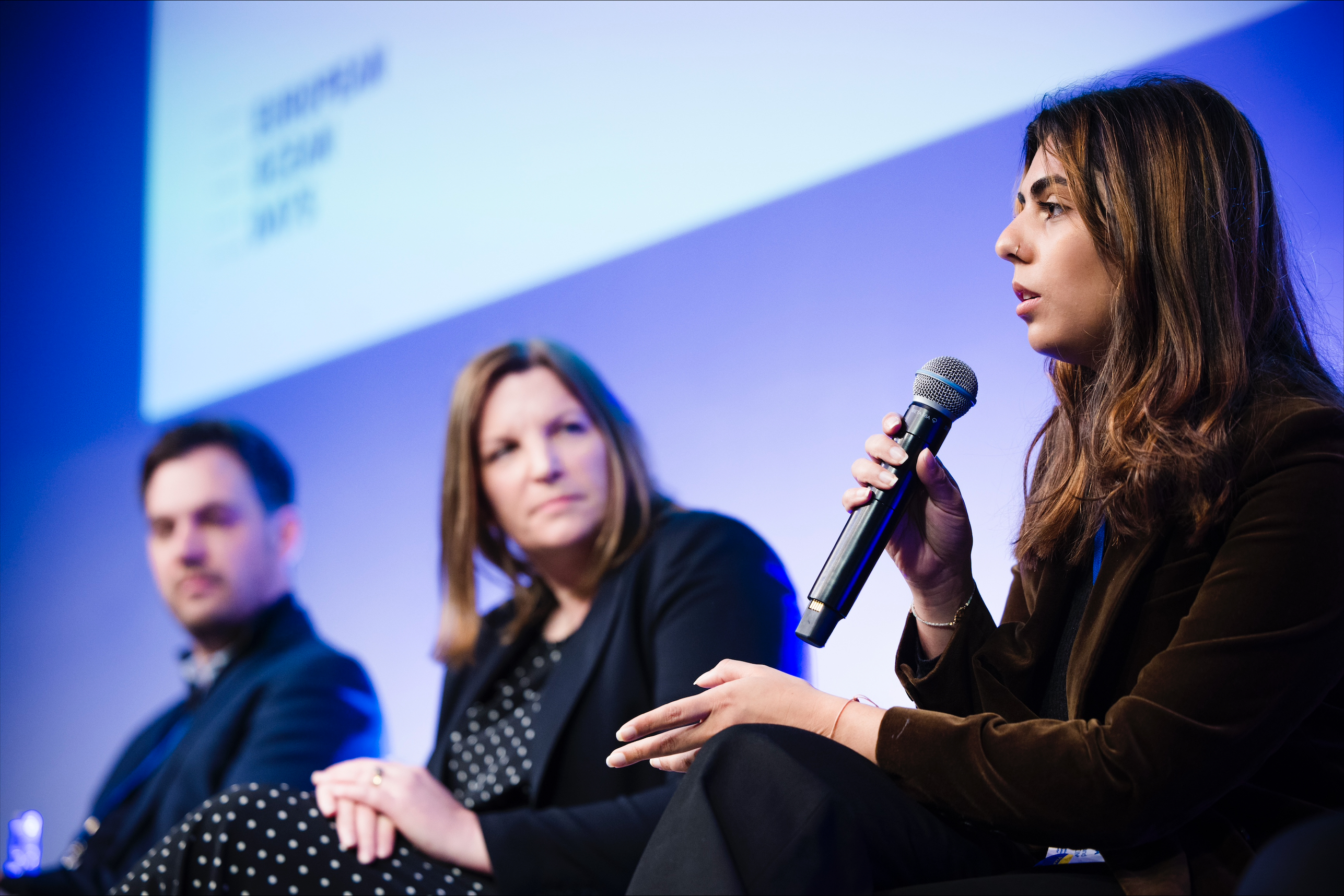 Farhat-Un-Nisa Bajwa, aluna de mestrado, participou no painel de discussão do European Ocean Days em Bruxelas 