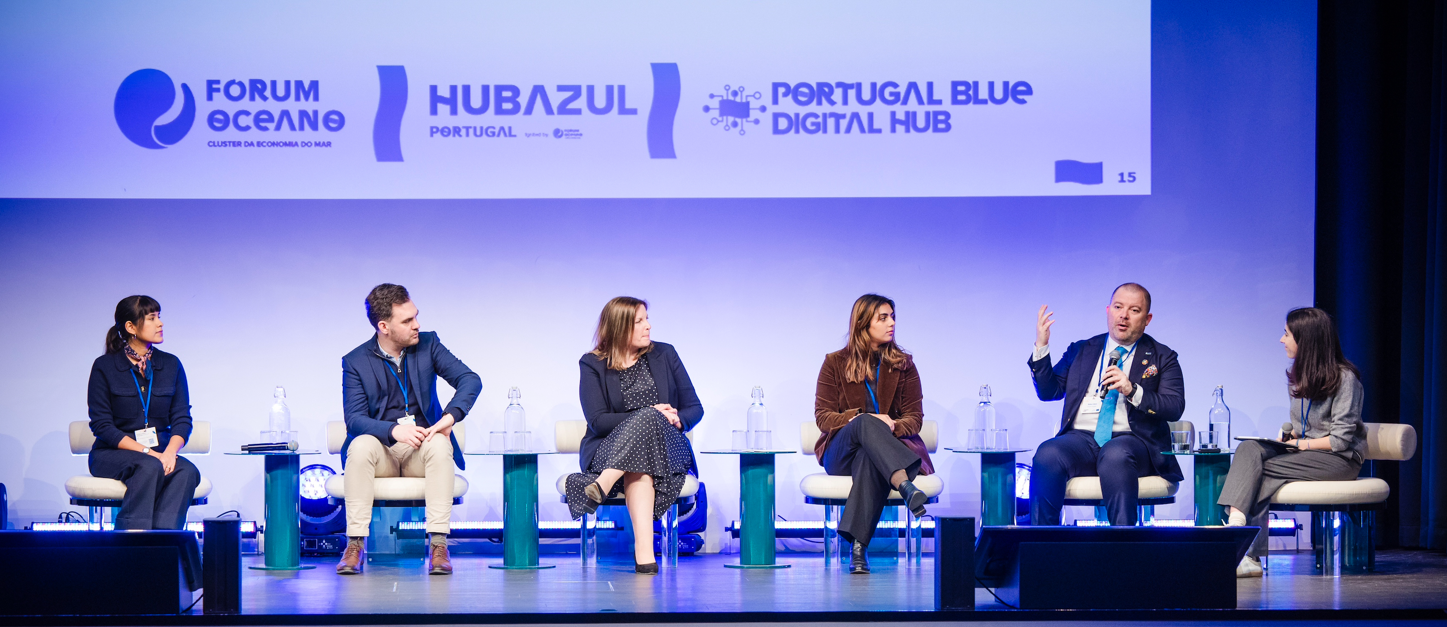 Farhat-Un-Nisa Bajwa, master's student, took part in the panel discussion at the European Ocean Days in Brussels