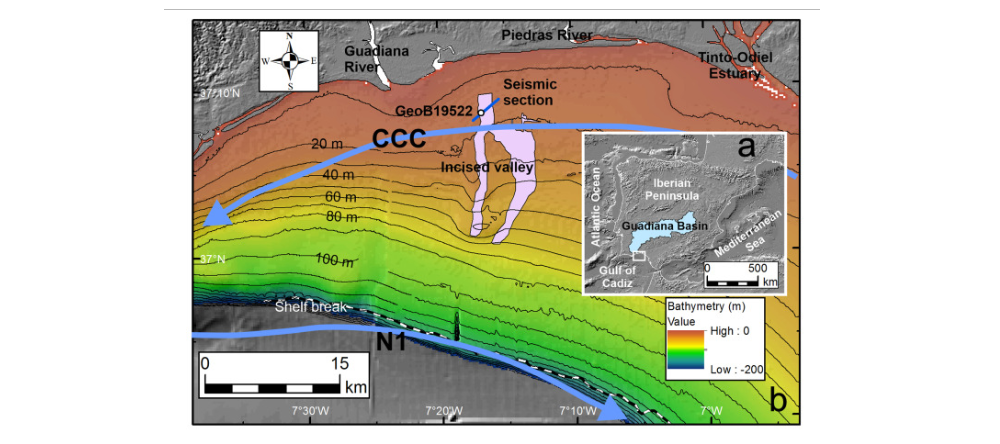 Temporal variability of flooding events of Guadiana River (Iberian Peninsula) during the middle to late Holocene: Imprints in the shallow-marine sediment record